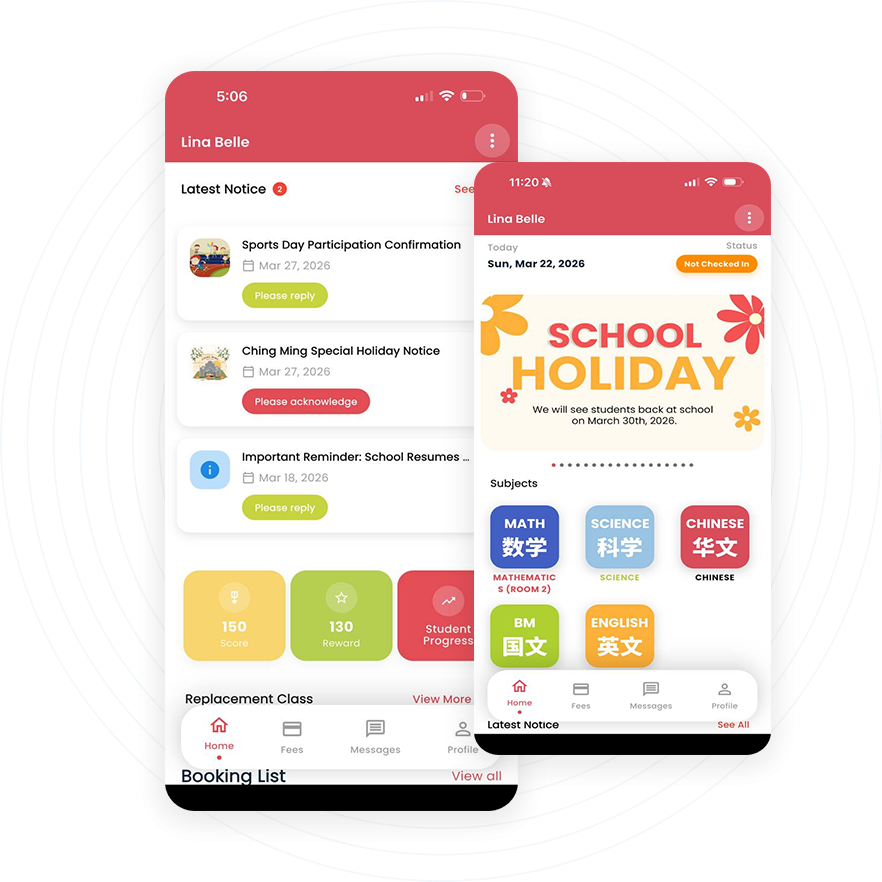 Schola App Mockup